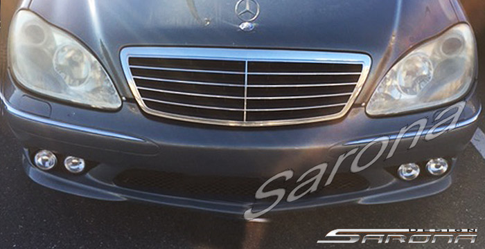 Custom Mercedes S Class  Sedan Front Bumper (2000 - 2006) - $690.00 (Part #MB-092-FB)